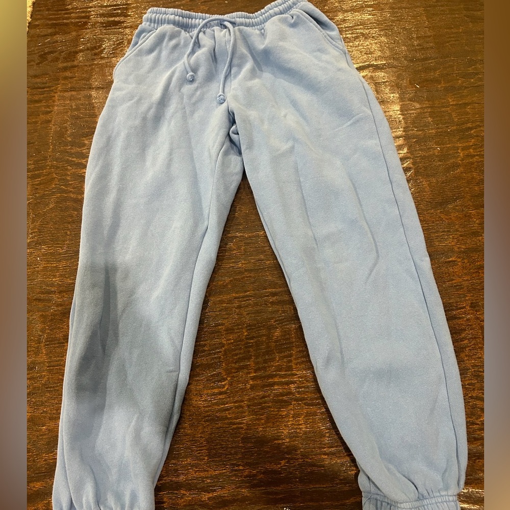 light blue cotton on sweat pants